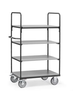 Fetra Etagenwagen Grau, 4 Etagen, Tragkraft 600 kg, H�he 1800 mm