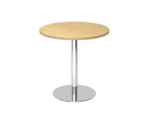 Besprechungstisch,  80 cm, rund, Gestell Chrom