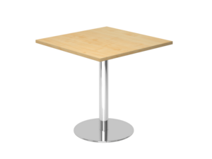 Besprechungstisch, 80x80 cm, eckig, Gestell Chrom
