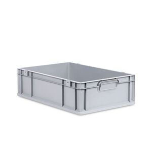 Eurobox ECO NextGen, Griffe geschlossen, farbige ColorClips, B/T/H 600x400x170 mm