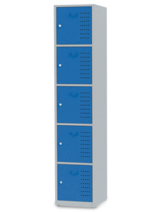 F�cherschrank mit 5 F�cher BTH 400x400x1900 mm