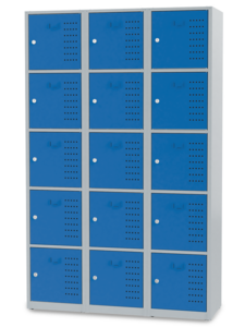 F�cherschrank mit 15 F�cher BTH 1200x500x1900 mm