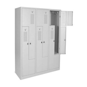 Z-Spind, 3 Abteile, 6 F�cher, BTH 1185x500x1800 mm