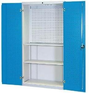 Multifunktionsschrank | Materialschrank mit Lochwand, B/T/H 980x500x1838 mm