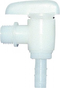 Winkelhahn mit Rohrgewinde R 1/2, natur