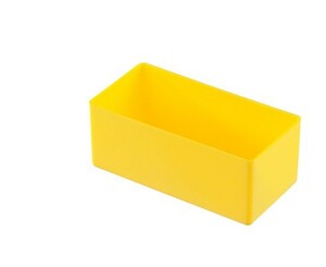 Einsatzbox aus PS, T/B/H 108x54x45 mm, gelb (80 Stk.)