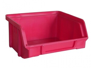 Sichtbox aus PS, Gr. 1, rot, 1 St�ck