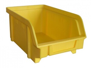 Sichtbox aus PS, Gr. 2, gelb, 1 St�ck