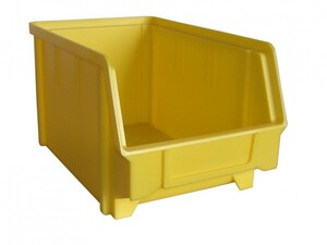 Sichtbox aus PS, Gr. 3, gelb, 1 St�ck