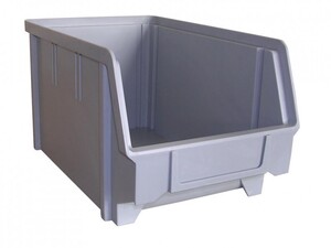 Sichtbox aus PS, Gr. 3, grau, 1 St�ck