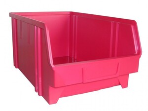 Sichtbox aus PS, Gr. 4, rot, 12 St�ck