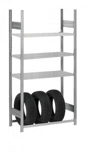 Reifenregal 1 Ebene + 3 Fachb�den H/B/T 2000/1060/435 mm