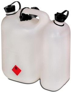 Doppelkanister Kraftstoff + Kraftstoffgemisch ECO 5,5 + 3L, natur, HD-PE