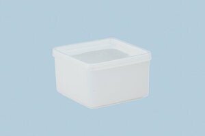 Dose mit St�lpdeckel 500 ml, 103x103x64 mm, natur, 5 Stck.