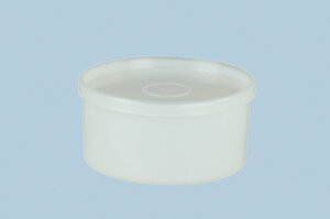 Dose mit St�lpdeckel 400 ml, rund, HD-PE, natur 10 Stck.