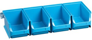 Sichtboxen-Set, 4-tlg. ProfiPlus Set 3/4, blau, PP