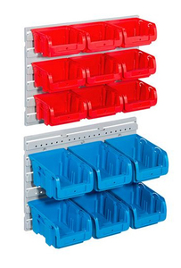 Sparset: Sichtboxen-Set ProfiPlus mit Wandbefestigungsplatten