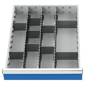 Schubladeneinsatz Metalleinteilung 450x600 mm BLH 150 mm