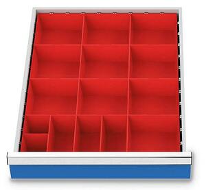 Schubladeneinsatz Kleinteileksten 450x600 mm BLH 50 mm