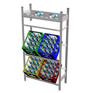 Getrnkekistenregal & Flaschenregal 1 Ebene H/B/T 1750x810x335 mm