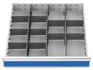 Schubladeneinsatz Metalleinteilung 600x600 mm BLH 200 mm