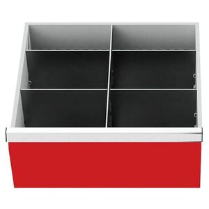 Schubladeneinsatz Metalleinteilung 450x400 mm BLH 200 mm