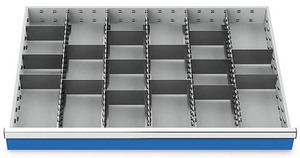 Schubladeneinsatz Metalleinteilung 900x600 mm BLH 100 mm