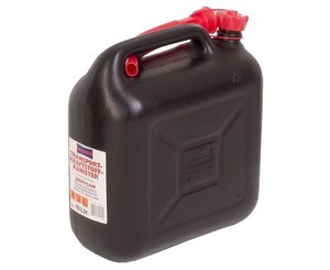 Kraftstoff-Kanister STANDARD 10 L, schwarz, HD-PE, UN-Zulassung