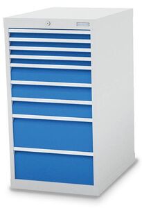 Bedrunka+Hirth Schubladenschrank T736 9 Schubladen B/T/H 555x736x1019 mm