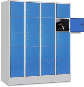 Schliefachschrank, 4 Abteile, 20 Fcher, Abteilbreite 300 mm