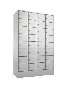 Schlie�fachschrank, 4 Abteile, 32 F�cher, Abteilbreite 300 mm