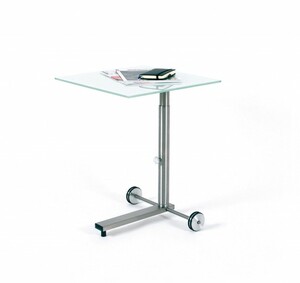 Beistelltisch fahrbar mit Glasplatte