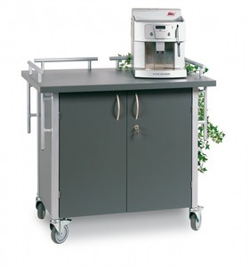 Service & Kaffeestation fahrbar 1040 x 625 mm x 1050 mm