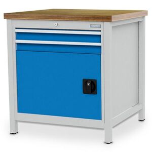 Werkbank | Kastenwerkbank 2 x Schublade 1 x Fl�gelt�r B/T/H 810x750x859 mm