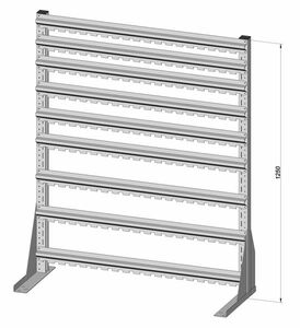 Standregal einseitig unbest�ckt 1030x1250 mm