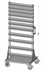 Fahrregal beidseitig unbest�ckt 720x1740 mm
