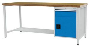 Werkbank | Kastenwerkbank 1 x Schublade 1 x Fl�gelt�r B/T/H 2000x750x959 mm
