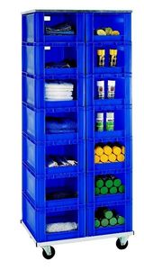 Transport-Stapelkasten-Regal TR 14-0/R, blau