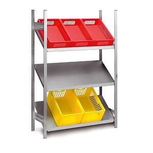 Schr�gbodenregal Tiefe 1x535 mm 3 Ebenen