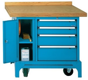 Mobile Werkbank Typ FMW 100/U, 4 Schubladen