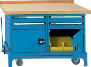 Mobile Werkbank Typ FWB, 4 Schubladen, 2 T�ren