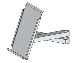Info-Tasche mit Schwenkarm