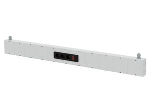 Energiekanal Breite 1875 mm, 1x Steckdosenleiste