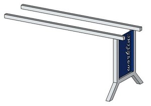 Workline Anbaugestell, Tiefe 750, Klemmfeststellung 