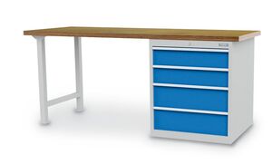 Werkbank | Reihenwerkbank 4 Schubladen B/T/H 2000x750x859 mm