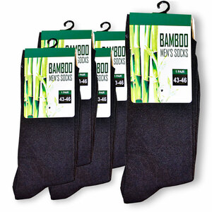 5 Paar Premium Bambus Socken, Gre 43-46 (200 needles)