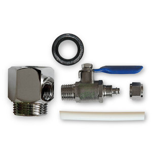 3/4 Wasseranschluss SBS Khlschrank/ Umkehrosmoseanlage + Absperrhahn