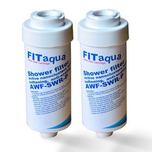 2x Duschfilter FitAqua, Wasserfilter zum Wohle Ihrer Haut AWF-SWR-P
