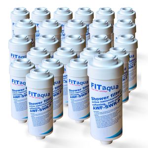 25x Duschfilter FitAqua, Wasserfilter zum Wohle Ihrer Haut AWF-SWR-P