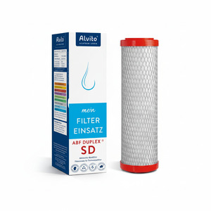 Alvito Wasserfilter ABF Duplex SD - Aktivkohle und Membran - 0,15 �m